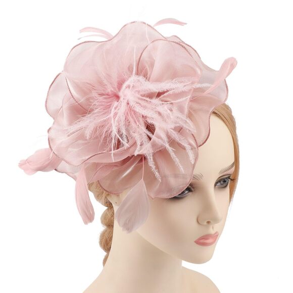 Fascinators Hat Tea Party Headwear Ribbons Feathers On A Headband And A 2192 - Picture 7 of 7